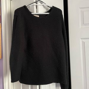 Black knitted sweater